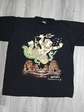 My Dreams 100% Cotton Dragon Embossed Raised Graphic Tee Mens Size Extra Large